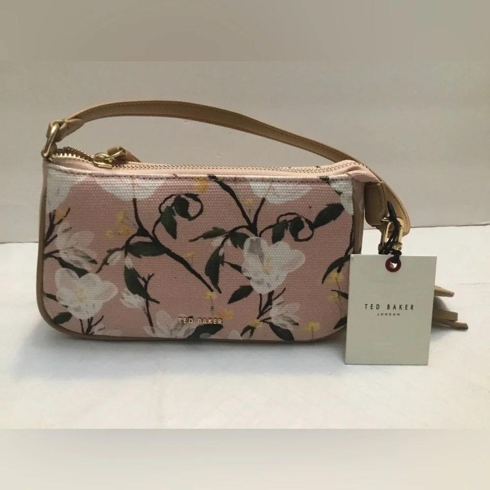 Ted Baker Pink Floral Wristlet Clutch